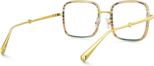 Vista 8 de VOOGLAM Gafas cuadradas con bloqueo de luz azul para mujer, antifatiga ocular, gafas de computadora UV Jace