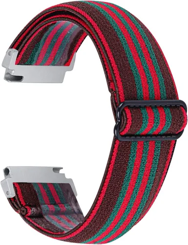 Vista 13 de RuenTech Correa elástica para reloj compatible con Amazfit Bip 3/Bip 3 Pro/Bip Lite/Bip S/Bip U/Pop, correas ajustables de nailon elástico de 0.787