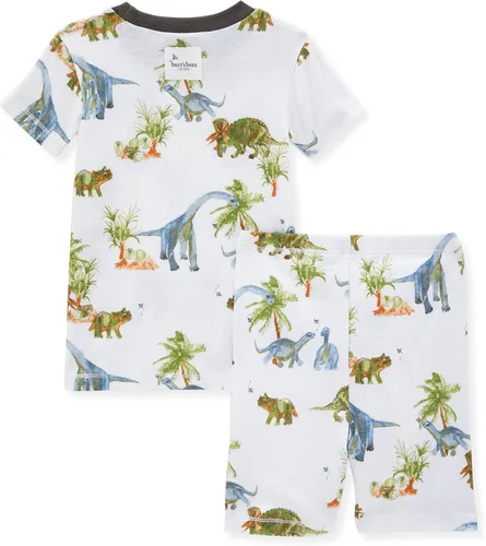 Vista 2 de Burt's Bees Conjunto de pijama para bebé, camiseta y pantalón de 2 piezas, 100 % algodón orgánico, Grazing Dinos