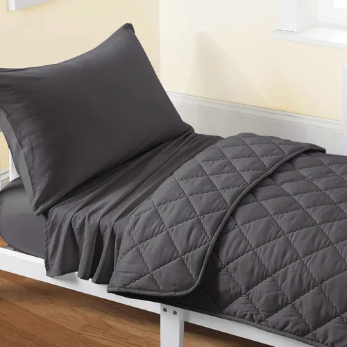 Vista 14 de FLXXIE Juego de ropa de cama de microfibra de 4 piezas, color aguamarina Aqua