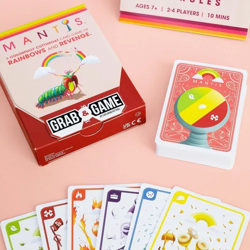 Vista 6 de Exploding Kittens Mantis Agarra y Juega 2-4 Jugadores - Edades 7+ - 10 Minutos para Jugar - Juego de Cartas de Emparejamiento de Tamaño de Viaje