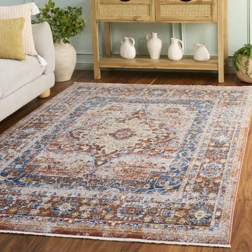 Vista 84 de SAFAVIEH Bijar Collection - Alfombra decorativa de 2 pies 3 pulgadas x 4 pies, marfil y óxido, diseño oriental envejecido, no desprende pelusa