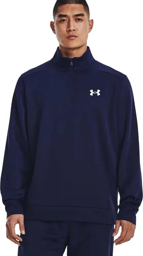 Vista 16 de Under Armour Sudadera con capucha para hombre Armourfleece con cremallera de 1/4 (001) Negro / Negro