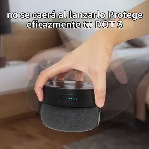 Vista 5 de Base de batería para Dot 3ª generación y soporte de batería Google Mini 2, cargador portátil para Dot 3ª batería de respaldo, 16 horas de tiempo