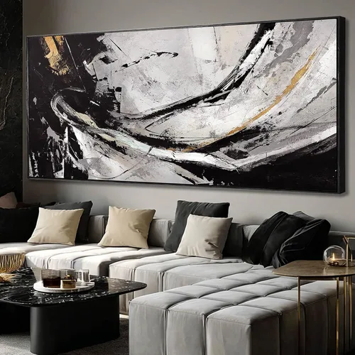 Vista 11 de XIANSHOU Arte de pared rosa y dorado con textura de flores para dormitorio, sala de estar, oficina, habitación de niñas, decoración de pared, 29 x