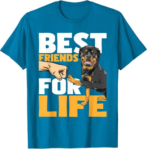 Vista 10 de Best Friends for Life - Rottweiler Animal Dog Lover Breeder T-Shirt