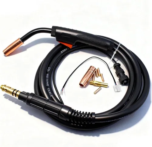 Vista 7 de 5PK MIG Boquilla de gas de soldadura 21-50 1/2" para Lincoln Magnum 100L K530 Series & Century & Tweco Mini/#1 Pistola de soldadura