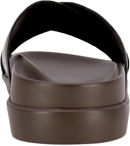 Vista 3 de NINE WEST Mens Criss Cross Slides Sandals - Indoor and Outdoor Open Sandal - Comfort Dress Slide Sandals for Men - Jakob