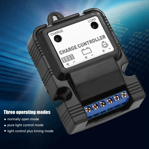Vista 6 de Nikou Controlador de carga solar, 6V/12V 3A controlador solar PWM, controladores de panel solar con indicador LED, regulador inteligente de energía