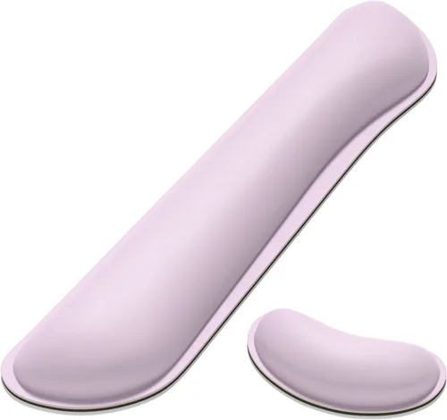 Vista 22 de Dapesuom Reposamuñecas para ratón, soporte ergonómico de espuma viscoelástica para muñeca de ratón, almohadilla de descanso para mano de cuero tipo