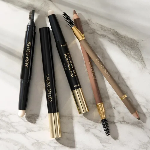 Vista 9 de LAURA GELLER NEW YORK Bravo Brows - Lápiz suave + cepillo, color rubio