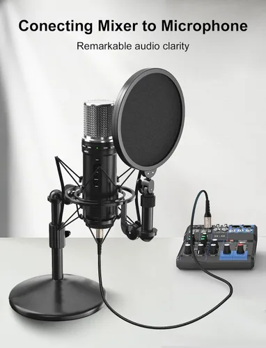Vista 9 de VIOY Cable de micrófono XLR de 6.6 pies, cable de micrófono macho a hembra, cable equilibrado de 3 pines - cable de extensión XLR trenzado de nailon
