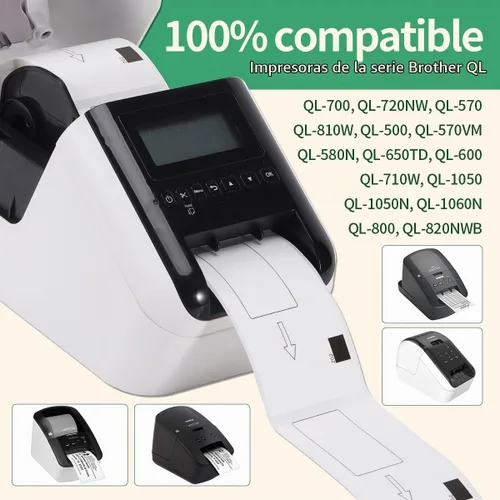 Vista 3 de Etiqueta de envío troquelada Brother compatible con etiquetas DK-1202 2-3/7
