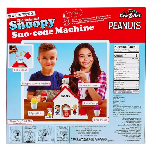 Vista 3 de Cra-Z-Art Snoopy Máquina de Conos de Nieve SNO-Cone, Máquina para Hacer Conos de Nieve de Hielo Raspado Raspadora de Hielo, Máquina de Hielo Raspado