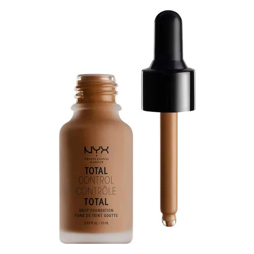 Vista 3 de NYX PROFESSIONAL MAKEUP Total Control Drop Foundation - Base de maquillaje color moca, marrón claro