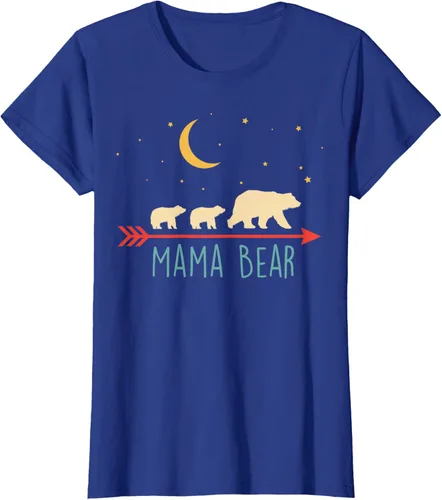 Vista 9 de Camiseta de mamá oso con 2 cachorros de dos veces Blessed Mama Bear, Negro, S