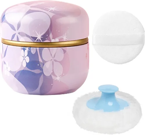 Vista 15 de Estuche de Polvo Corporal WEMEGA con Aplicador de Polvo, Contenedor de Polvo, Caja de Té para Polvo Corporal y Facial para Bebés y Mujeres, Estuche