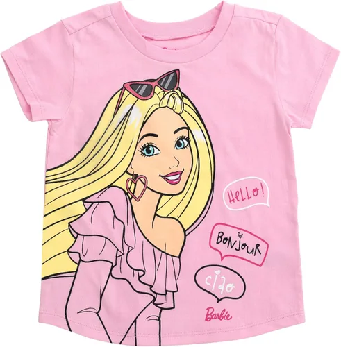 Vista 3 de Barbie Paquete de 3 camisetas para niñas de niños pequeños a grandes