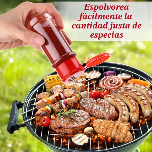 Vista 6 de 50 botellas de plástico de 3.5 onzas líquidas para especias con tapa, recipiente vacío transparente para almacenar hierbas, polvos, cocina