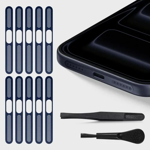 Vista 2 de 10 piezas de cubierta de altavoz de malla antipolvo para iPhone 17 Pro Max / 17/17 Pro/Air / 16 / 16E / 16 Plus, Apple iPhone 16 Pro /16 Pro Max