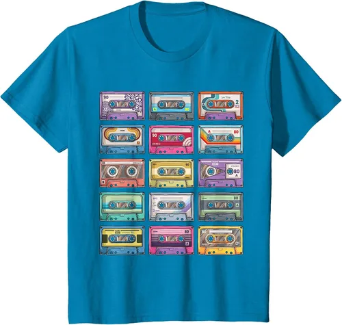 Vista 29 de Vintage Cassette Tapes Collection 80's 90's Music Mixtape T-Shirt Asphalt Grey