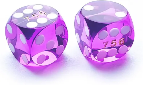 Vista 13 de Bescon Dice Dados de precisión pequeños profesionales de 0.500 in (1/2 pulgada) con número de serie aleatorio, mini dados de corte de precisión
