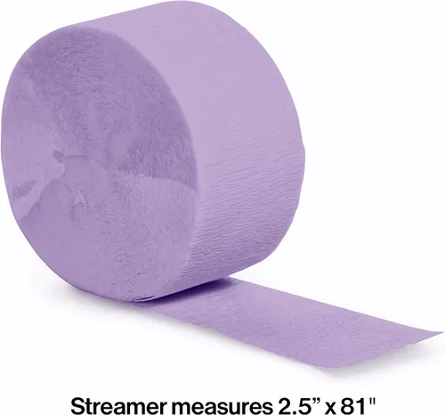 Vista 2 de Creative Converting Touch of Color - Rollo de papel crepé, 81 pies, lavanda deliciosa