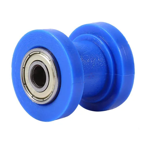 Vista 2 de Tensores de cadena de bicicleta – Mini Tensor de cadena de bicicleta de 0.394 in Tensor deslizante de rodillo de cadena Guía de rueda Pit Dirt Mini