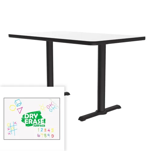 Vista 46 de Correll Mesa de bar redonda de 30 pulgadas, mesa de cóctel de comedor de 29 pulgadas de alto, parte superior laminada de nogal duradero, base