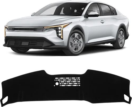 Vista 23 de KUST Funda negra para salpicadero compatible con Tesla Modelo Y Modelo 3 2017-2023, accesorios para el modelo Y Modelo 3, tapete antideslizante