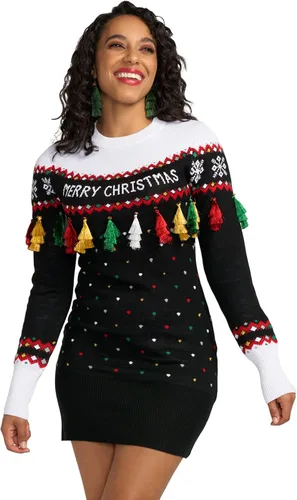 Vista 40 de Vestido tipo suéter con guirnalda Gaudy para mujer