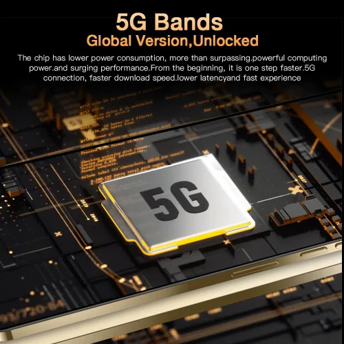 Vista 9 de Teléfonos desbloqueados C25 Ultra 8GB+256GB Android 14 teléfono Rosa