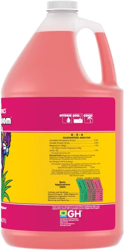 Vista 3 de General Hydroponics 718015 FloraBloom, 1 galón, magenta