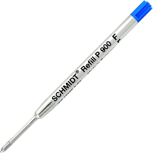 Vista 4 de Paquete de 6 – Recambio de bolígrafo estilo Schmidt Parker de punta fina Blue-P900