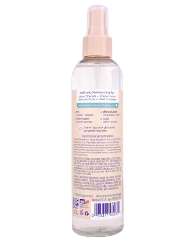 Vista 2 de Baby Magic Spray de limpieza relajante, vainilla y avena, hipoalergénico, 8 onzas