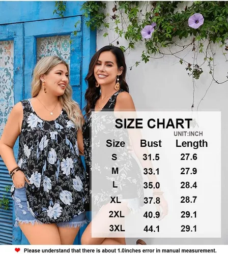 Vista 5 de LONGYUAN Camisetas sin mangas de verano para mujer, estilo casual, holgadas, blusas tipo túnica