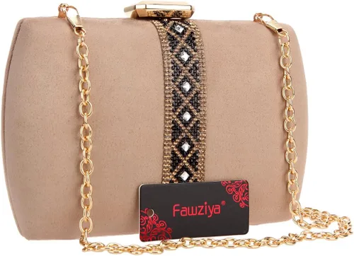Vista 6 de Fawziya Velvet Diamonds - Bolsos de noche para mujer