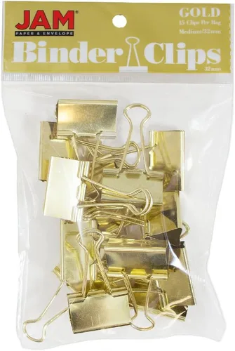 Vista 75 de Broches aprietapapeles JAM Paper®, Blanco