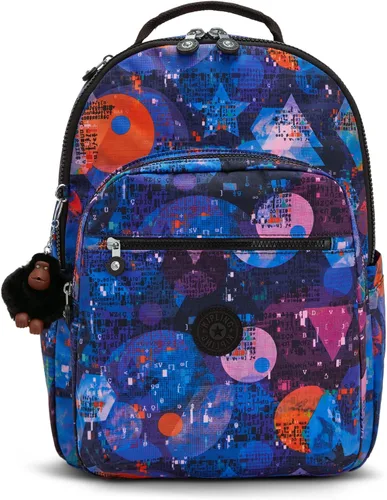 Vista 83 de Mochila Kipling Seoul extra grande para laptop de 17", Grande True Blue Tonal 2