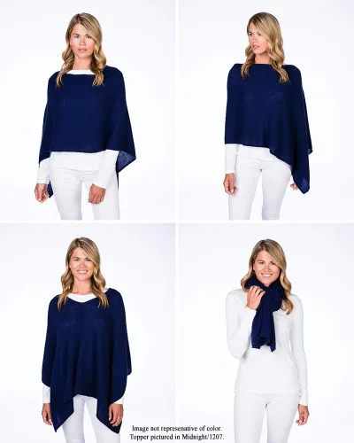 Vista 4 de by Alashan Poncho estilo vestido, 100% cachemira