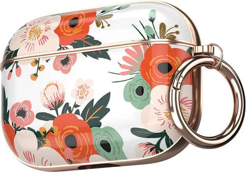 Vista 54 de Maxjoy Funda para AirPods 3 con cerradura, funda protectora rígida de 3ª generación para AirPod de 3ª generación para mujeres y hombres con llavero