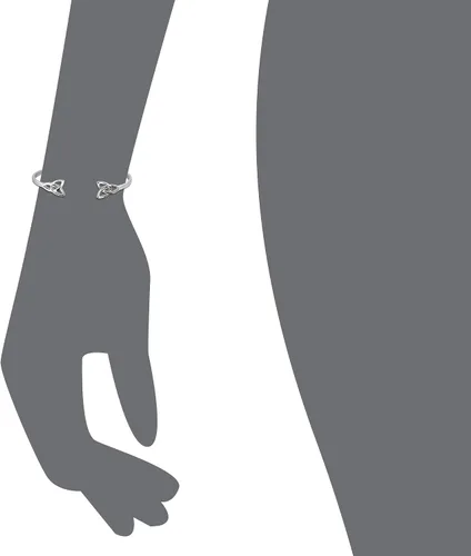 Vista 2 de WithLoveSilver - Pulsera de plata de ley 925 con 2 nudos celtas de triquetra