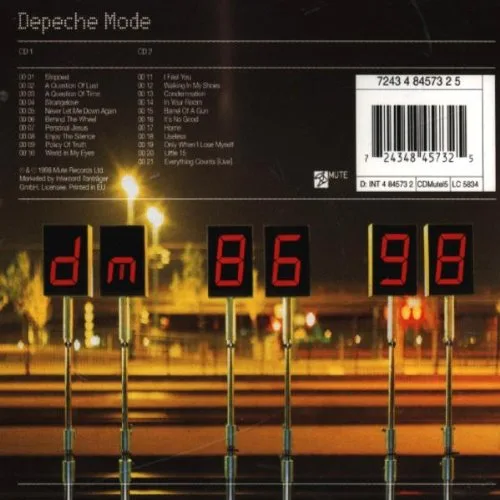 Vista 2 de Depeche Mode - The Singles 8698 - Mute - INT 4 84573 2, Mute - CDMutel5, Mute - 7243 4 84573 2 5