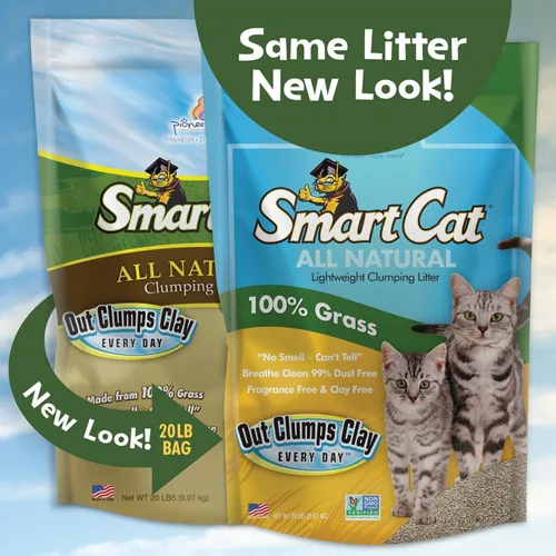 Vista 2 de SmartCat Arena para gatos natural aglomerante, 4.5 kg (453 g 1 paquete) - Alternativa a la arcilla y arena en pellets - Químicamente y 99% libre