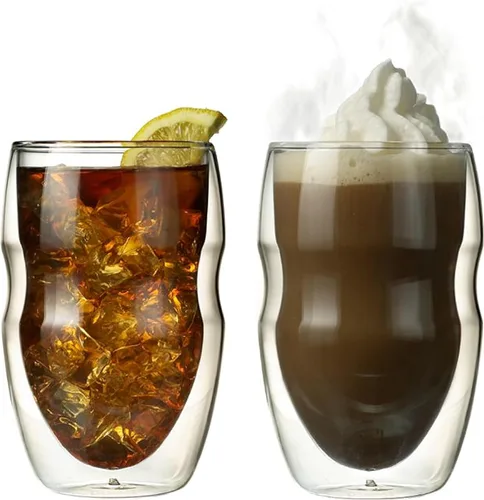 Vista 10 de Ozeri Serafino - Vasos de café y bebidas con aislamiento de doble pared, 8 onzas, juego de 4