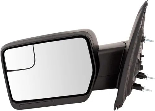 Vista 73 de TRQ Espejo plegable con calefacción eléctrica del lado del conductor con indicador de punto ciego pintura a juego negro liso compatible con Kia