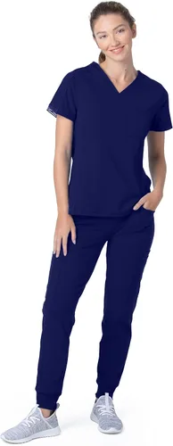 Vista 4 de Urbane Impulse 9108 - Camiseta quirúrgica con cuello en V para mujer