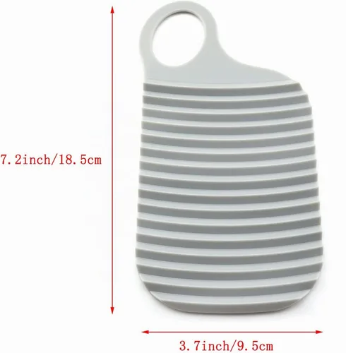 Vista 2 de ZYAMY Mini tabla de lavar de mano, 2 piezas, tabla de lavar de plástico, ropa de lavandería y fregar, adecuada para viajes en casa, al aire libre