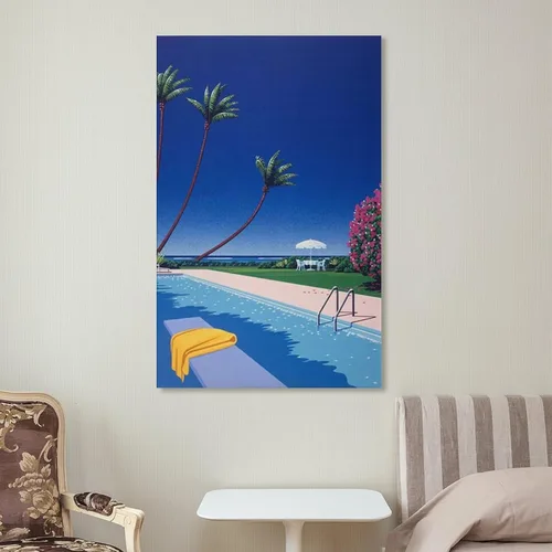 Vista 7 de Hiroshi Nagai - Decoraciones para dormitorio, decoración estética para habitación, arte para el hogar, marco de trabajo, póster, pintura decorativa