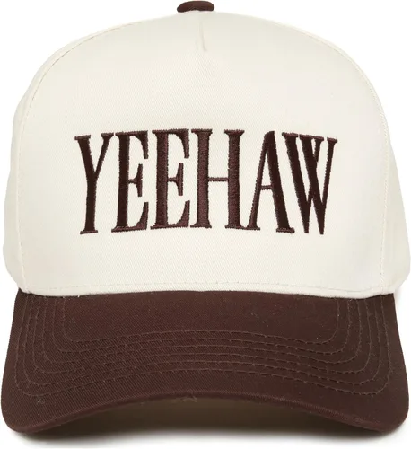 Vista 81 de Funky Junque Gorra de béisbol de 2 tonos para camionero adulto Misbehavin' - Leopardo/Beige